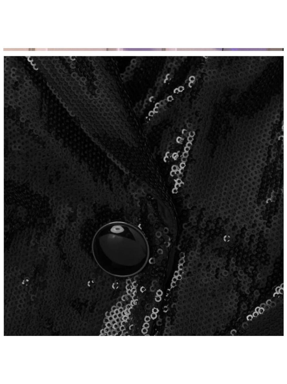 Women's Emporio Armani Blazer Size 46 Black Sequin Was $895 - Picture 5 of 7